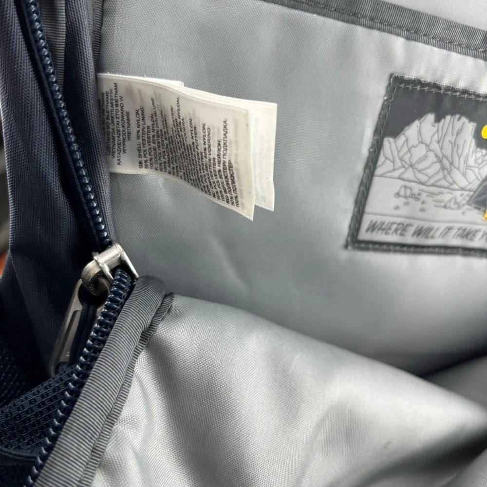 The North Face Blue Backpack with Durable Design and Versatile Functionality